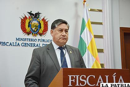 El fiscal general Juan Lanchipa /FGE
