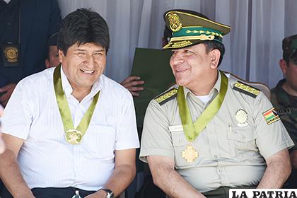 El Presidente Evo Morales participó de este acto /ABI