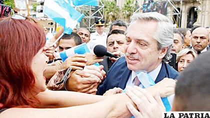 El presidente electo de Argentina, Alberto Fernández, visita este martes la ciudad norteña provincia de Tucumán (Argentina) /EFE