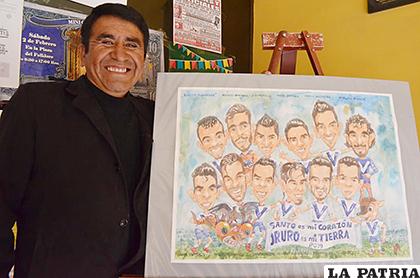 Ramiro Zambrana, destacado caricaturista orureño /LA PATRIA /Johan Romero
