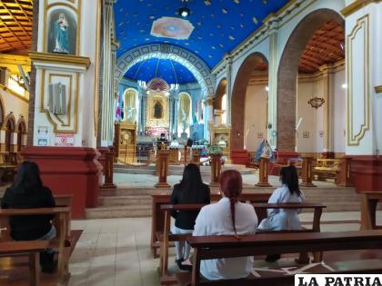 Ayer en la mañana se realizó la misa en el Santuario del Socavón 
/Secretaría Municipal de CulturA