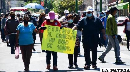 Personas con discapacidad visual piden bono de 1.000 bolivianos / ABI