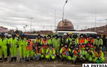 Trabajadores de la ABC regional Oruro / ABC