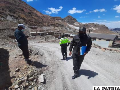 Los uniformados fueron hasta la cooperativa minera La Salvadora
/LA PATRIA