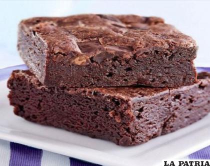 Browniee fitness de plátano sin azúcar y sin harina