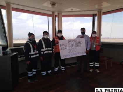Trabajadores de Aasana Oruro se suman a las movilizaciones /LA PATRIA