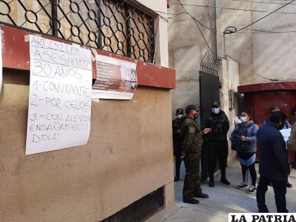 Hubo resguardo policial durante el desarrollo de la audiencia de medidas cautelares/ LA PATRIA