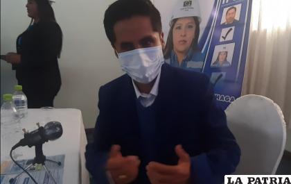 El expresidente de la Brigada Parlamentaria de Oruro, Rubén Gutiérrez 
/LA PATRIA