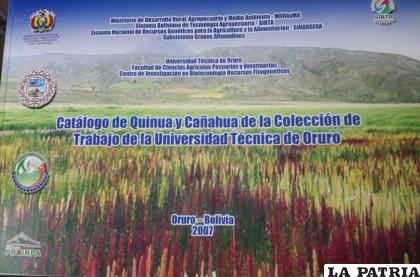 Catálogo de quinua y cañahua de la colección de trabajo de la Universidad Técnica de Oruro