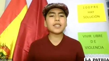 Los niños tuvieron un encuentro virtual con los candidatos /captura