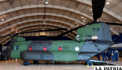 El helicóptero Chinook, llegará a Bolivia con el apoyo de Canadá /erbol.com