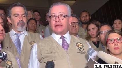 Manuel Gonzales jefe de la Misión de la OEA /infobae.com
