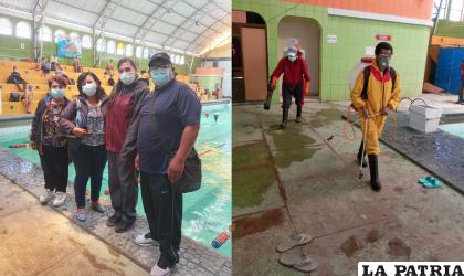 Autoridades municipales y dirigentes propiciaron el fumigado del lugar /GAMO