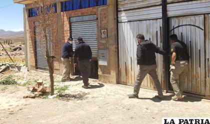 Uniformados de Diprove efectuaron el operativo en Caracollo /DIPROVE