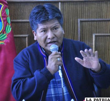 Víctor Hugo Vásquez, exgobernador de Oruro 
/archivo LA PATRIA