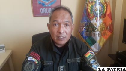 El teniente coronel Peredo precisó acerca de la inspección vehicular /LA PATRIA