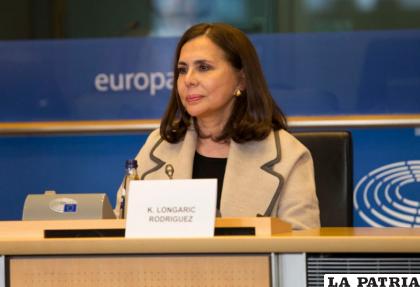 La canciller Karen Longaric /ABI