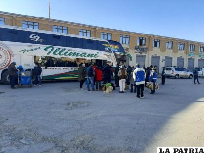 La requisa se efectuó en la nueva terminal de buses /LA PATRIA