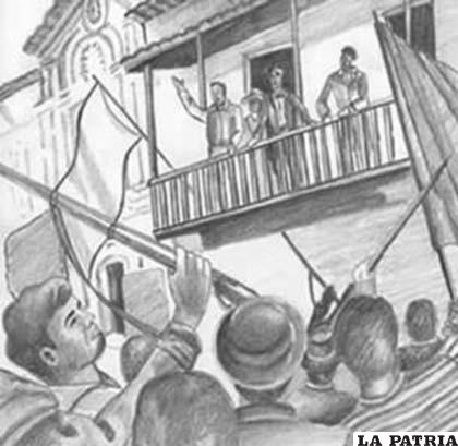 Representación gráfica de lo que ocurrió en aquella fecha