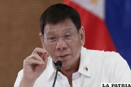 El presidente de Filipinas, Rodrigo Duterte /Karl Alonzo /Palacio Presidencia Malacanang vía AP, archivo
