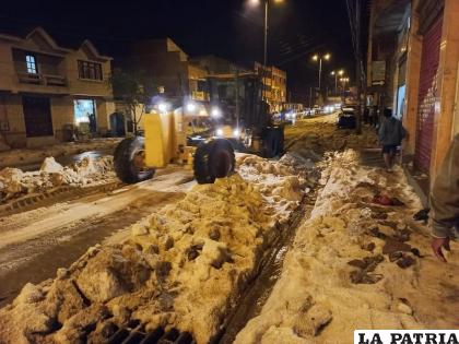 Maquinaria pesada despejó la zona afectada /MUNICIPIO DE SUCRE