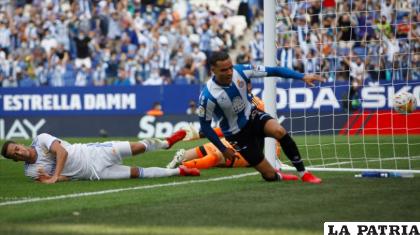 Raúl de Tomás autor del primer gol del Espanyol /as.com