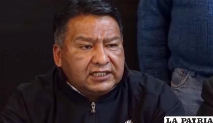 El vocero oficial evangélico Luis Aruquipa /ERBOL