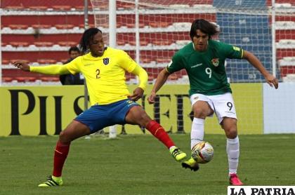 En el partido de ida jugado en La Paz, venció Ecuador 3-2 el 12 de noviembre de 2020 /APG