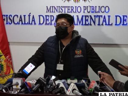 Conferencia de la Fiscalía por el caso Camacho /ABI