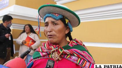 La exdiputada masista, Lidia Patty /OPINIÓN BOLIVIA