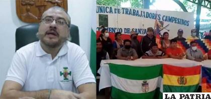 Cívico Rómulo Calvo y sectores sociales afines al MAS /Erbol