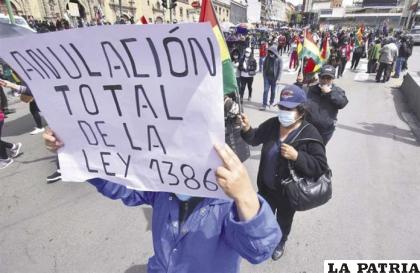 Varios sectores exigen la anulación de diferentes leyes en Bolivia /EL DEBER