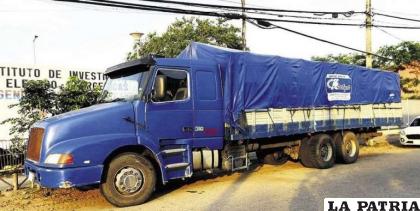 El camión transportada sustancias controladas cuando fue descubierto /El Deber