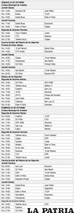 Programación de partidos del torneo 
oficial de voleibol