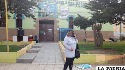 La madre del líder de la RJC, Daniela Hidalgo en inmediaciones de San Pedro  /LA PATRIA