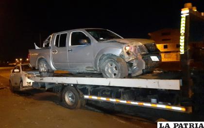 Ambos motorizados fueron trasladados a un garaje policial /LA PATRIA