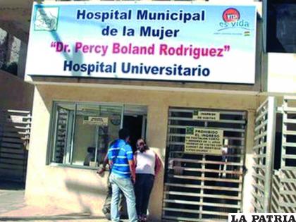 Fachada del hospital “Percy Boland” /LA RAZÓN