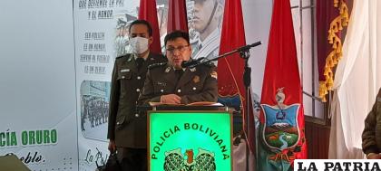 El coronel Monroy brindó los detalles de la captura del sindicado en Santa Cruz /LA PATRIA