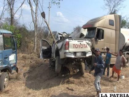 Se presume que hubo invasión de carril de uno de los vehículos /Red Gigavisión