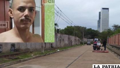  Flavio Bernum Junior de Almeida y el lugar donde fue acribillado 
/ Archivo RR.SS.