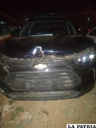 El chofer protagonista conducía la vagoneta negra en estado de ebriedad / Policía