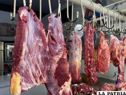 El precio de la carne de res se encuentra desde 28 a 30 Bs. en mercados orureños /LA PATRIA