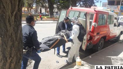 El cadáver fue llevado a la morgue del Cementerio General / LA PATRIA
