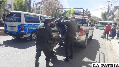 La moto fue trasladada a dependencias de Tránsito 
/LA PATRIA