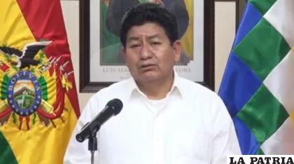 El ministro de Obras Públicas, Edgar Montaño /RRSS