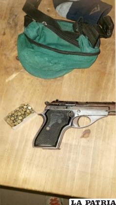Al momento de su aprehensión, el implicado estaba armado /Policía
