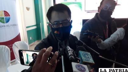 Delegado Defensorial del Departamento de Oruro, José León /LA PATRIA