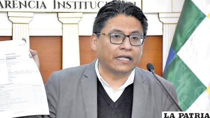 El ministro de Justicia, Iván Lima /APG