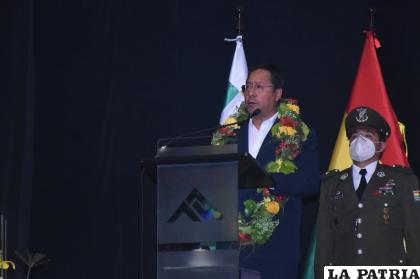 El Primer Mandatario estuvo presente en el acto de inauguración  /apg