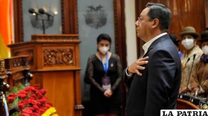 Luis Arce Catacora juró como presidente de Bolivia el 8 de noviembre de 2020 /RR.SS